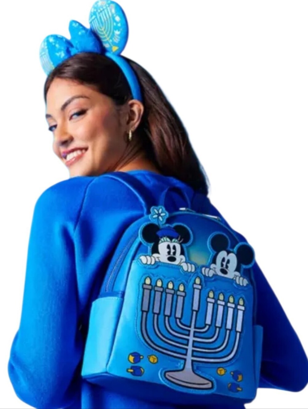 Disney Hanukkah Collection Loungefly Light Up Menorah Backpack